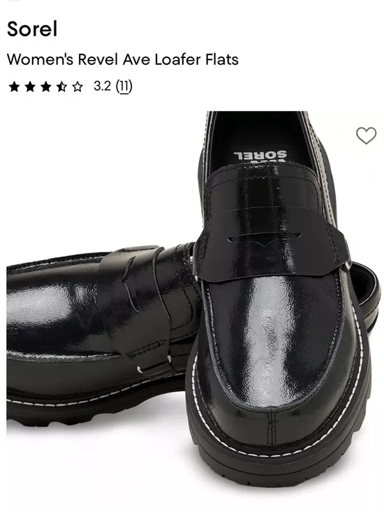 Sorel Women's Revel Ave Patent Loafers - Black - Picture 1 of 11